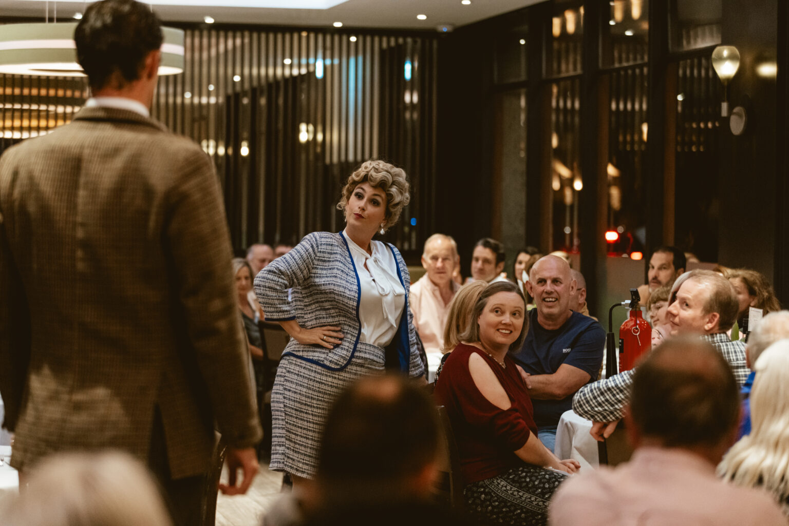 Faulty Towers The Dining Experience audience and cast
